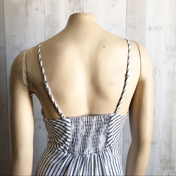 ❌SOLD❌ [Urban Outfitters] Striped Linen Midi Dress - Picture 6 of 8